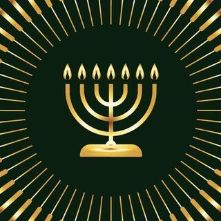 The Menorah menorah lampstand logo